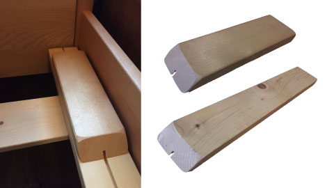 クサビは頭、脚用とあります。