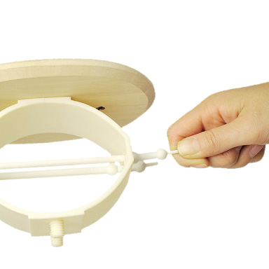 ピンの挿し方で変わる固さ